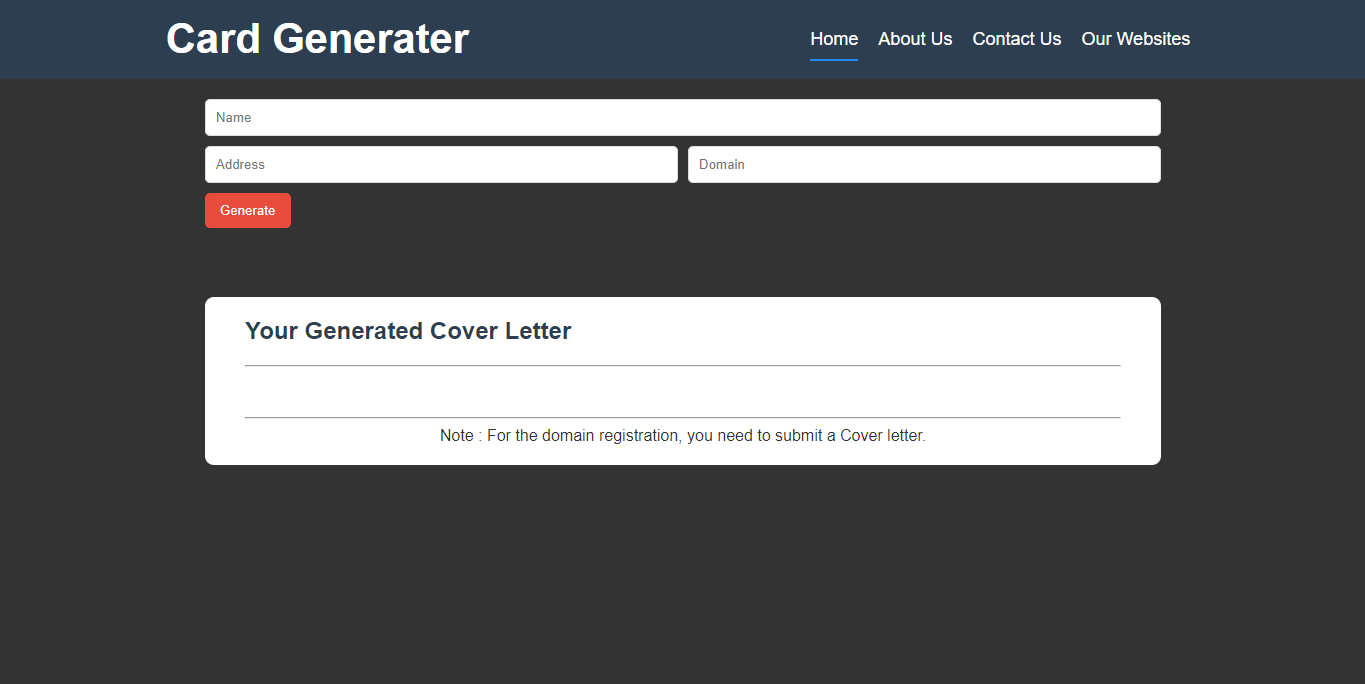 .com.np Cover Letter Generator